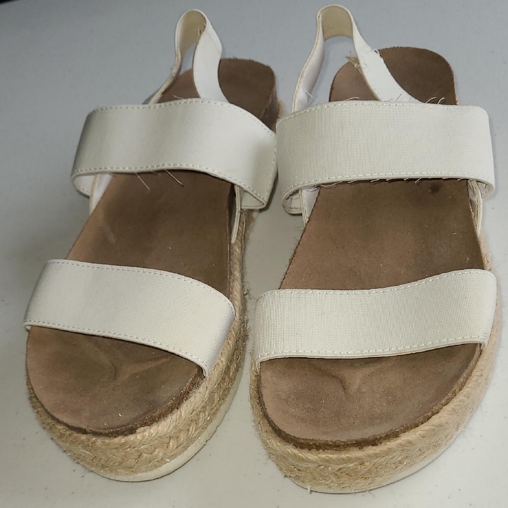 a.n.a Cream Espadrille Sandal
